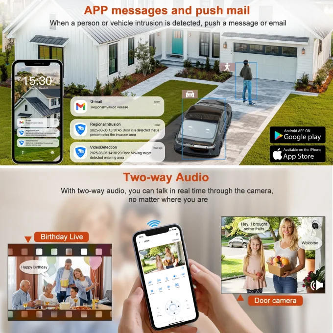 4K POE Security Camera Outdoor With SD Slot-MN858-PS - Image 6