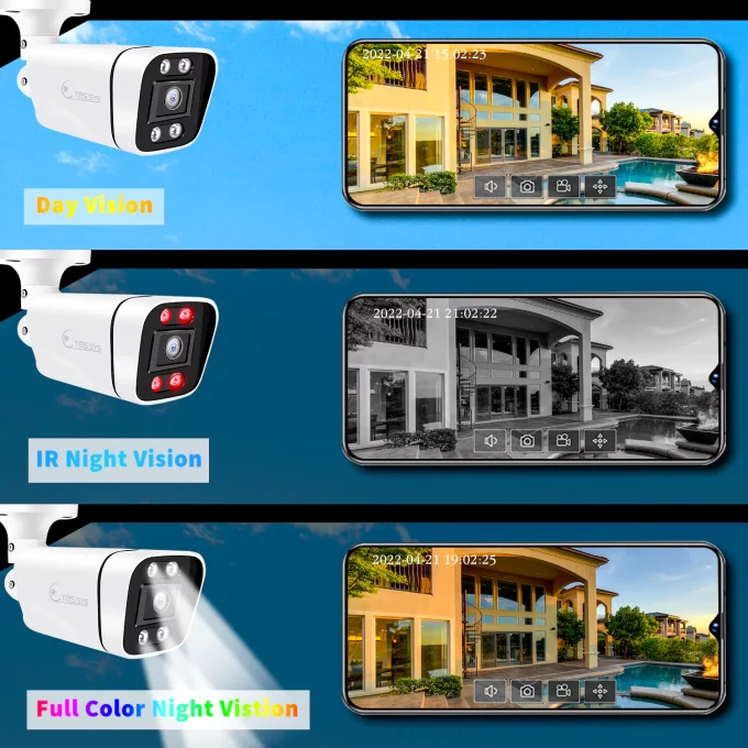 Eyes.sys ColorVu Audio 2.8mm Wide Angle 8MP 4K POE Bullet CCTV Camera-22120 - Image 3