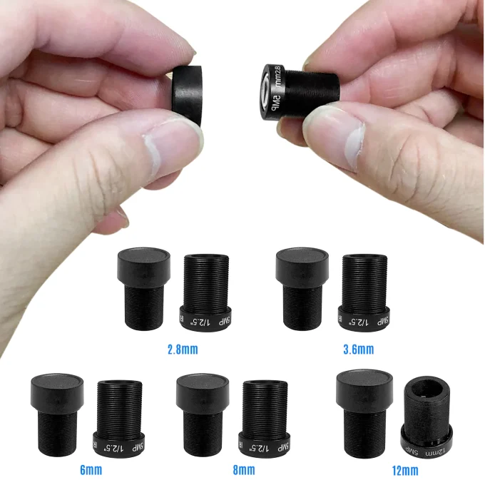 Poe Security Camera Lens 5MP-2.8/3.6/6/8/12mm lens - Image 3