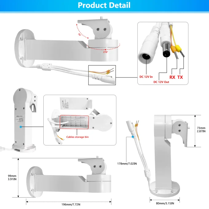 Security Camera PTZ RS485 Bracket-22150 - Image 5