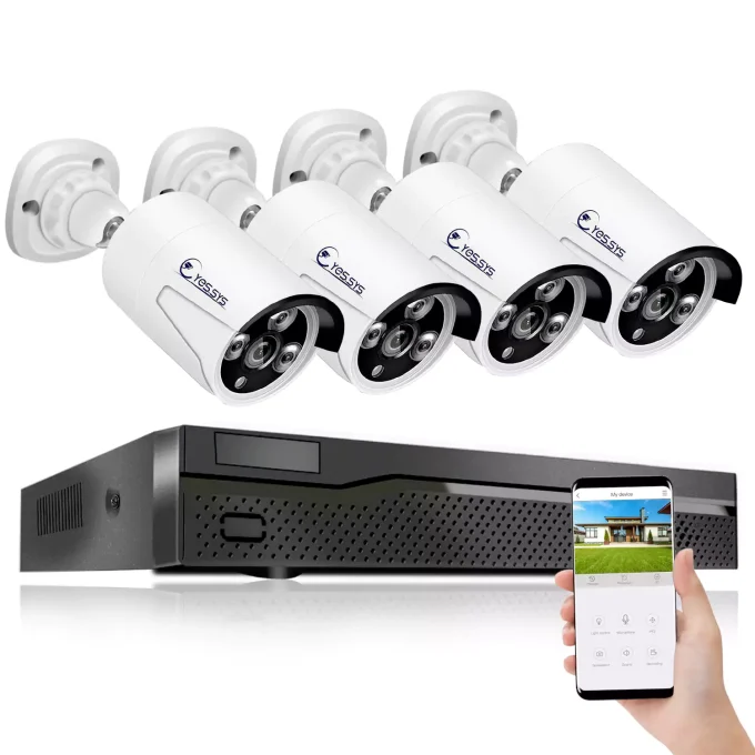 Eyes.sys PoE Security Camera System 4K 8CH NVR+4/6/8Pcs 4MP PoE Cameras(NO HDD) - Image 2