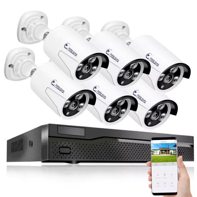 Eyes.sys PoE Security Camera System 4K 8CH NVR+4/6/8Pcs 4MP PoE Cameras(NO HDD) - Image 3